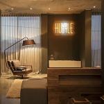 Hustle LED Neon Wall Sign for Man Cave