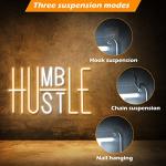 Hustle LED Neon Wall Sign for Man Cave