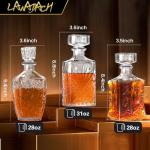 Whiskey Decanter Set – 3 Unique Glass Bottles