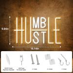 Hustle LED Neon Wall Sign for Man Cave