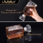 Whiskey Decanter Set – 3 Unique Glass Bottles