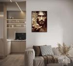 Jesus Christ Canvas Wall Art for Man Cave