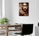 Jesus Christ Canvas Wall Art for Man Cave