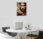 Jesus Christ Canvas Wall Art for Man Cave