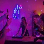 Dimmable LED Lady Neon Sign for Man Cave