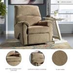Nerviano Light Brown Zero Wall Recliner