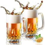 Extra Large 32oz Beer Stein Mugs - 2 Pack