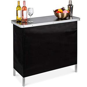 Portable Pop-Up Bar Table with Carrying Case