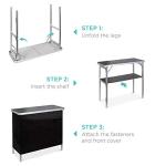 Portable Pop-Up Bar Table with Carrying Case