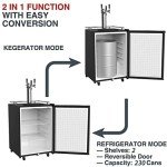 Outdoor Kegerator with 3 Taps & Stainless Steel Door