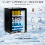 Rustic Coffee Bar Cabinet with Mini Fridge