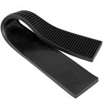 6 Pack Black Rubber Bar Mats for Easy Cleanup