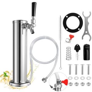 Stainless Steel Single Beer Tap Kegerator Tower