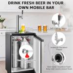 Stainless Steel Single Beer Tap Kegerator Tower