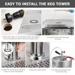 Stainless Steel Single Beer Tap Kegerator Tower