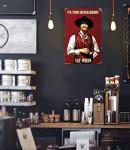 Cowboy Movie Metal Sign for Man Cave Decor