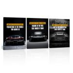 Motivational Black and White Wall Art for Man Cave