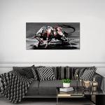Large Bull Canvas Art for Man Cave Decor
