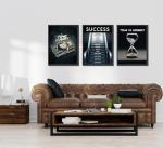 Time Is Money Canvas Wall Art Set