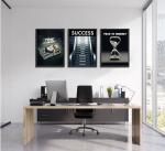 Time Is Money Canvas Wall Art Set