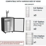 Outdoor Kegerator with 3 Taps & Stainless Steel Door