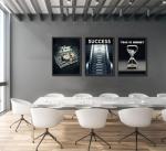 Time Is Money Canvas Wall Art Set