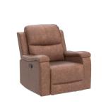 CANMOV Classic Leather Recliner with Cup Holders