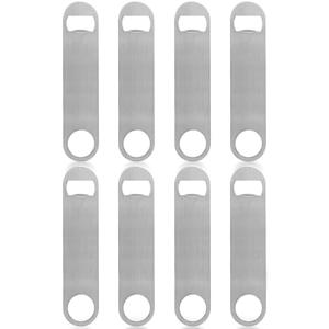 KISEER Stainless Steel Flat Bottle Openers - 8 Pack