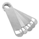 KISEER Stainless Steel Flat Bottle Openers - 8 Pack