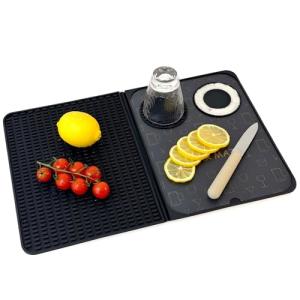 Multifunctional Folding Cocktail Bar Mat, 18" x 12