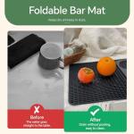 Multifunctional Folding Cocktail Bar Mat, 18" x 12