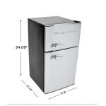 Compact Stainless Steel Mini Fridge for Man Cave
