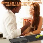 Multifunctional Folding Cocktail Bar Mat, 18" x 12