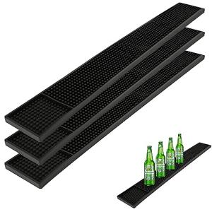 WOPPLXY Set of 3 Non-Slip Rubber Bar Mats