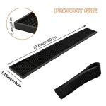 WOPPLXY Set of 3 Non-Slip Rubber Bar Mats