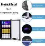 125 Can Mini Beverage Fridge - Perfect for Man Cave
