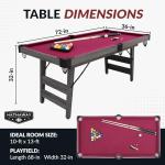 Hathaway Portable 6 Foot Pool Table Set