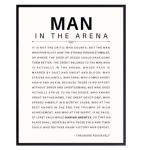 Man in the Arena Teddy Roosevelt Poster