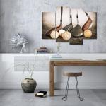 Vintage Sports Canvas Wall Art for Man Cave