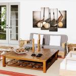 Vintage Sports Canvas Wall Art for Man Cave