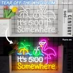 5 O'Clock Somewhere Neon Sign for Man Cave