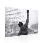 Motivational Boxing Quote Canvas Wall Art