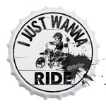 Motocross Tin Sign - "I Just Wanna Ride