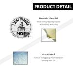 Motocross Tin Sign - "I Just Wanna Ride