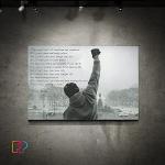 Motivational Boxing Quote Canvas Wall Art