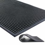 Thick Black Bar Mat for Kitchen and Countertops