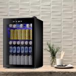 Antarctic Star 145 Can Mini Fridge with Glass Door