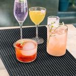 Thick Black Bar Mat for Kitchen and Countertops