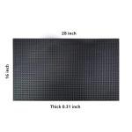 Thick Black Bar Mat for Kitchen and Countertops