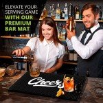 Cheers Countertop Bar Mat - Spill-Proof, Non-Slip